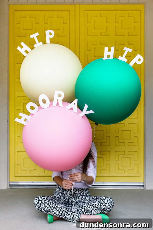 DIY Pop-Up Message Balloons