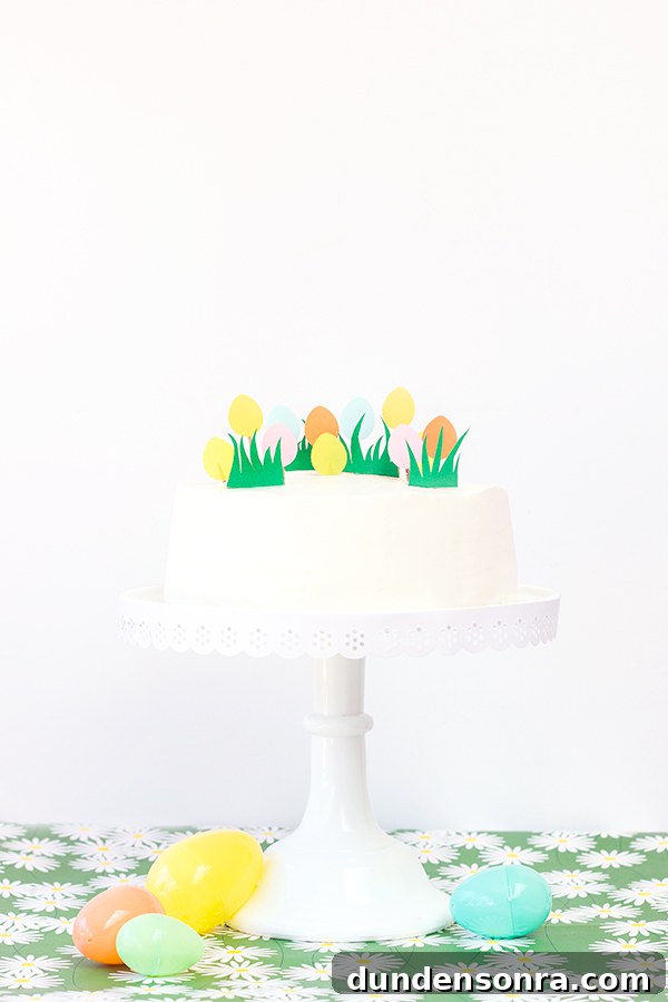 DIY Easter Egg Hunt Cake