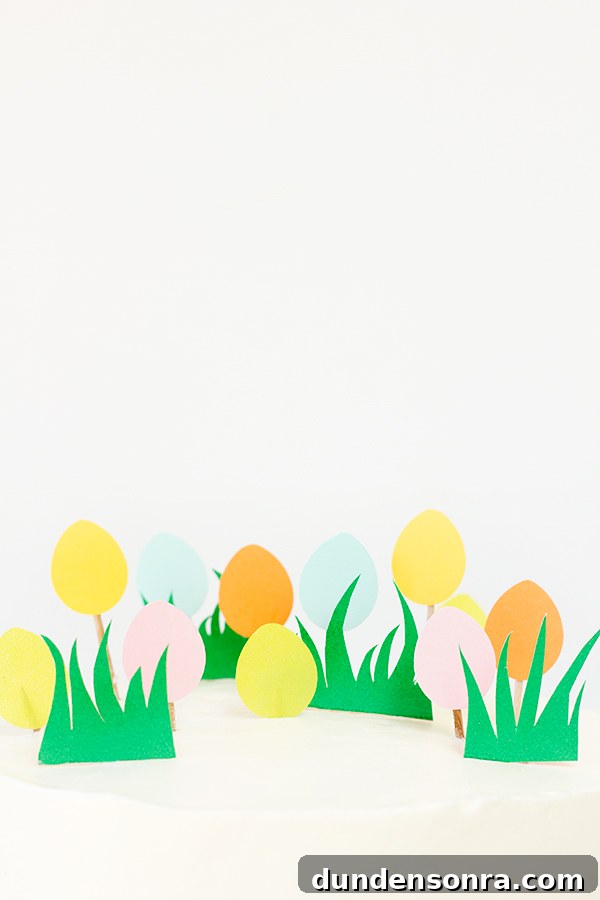 DIY Easter Egg Hunt Cake