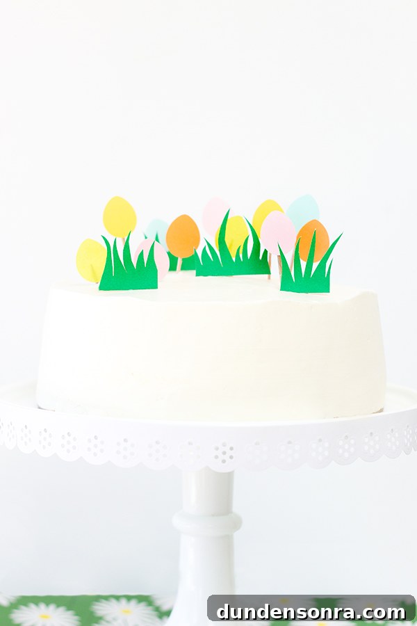 DIY Easter Egg Hunt Cake