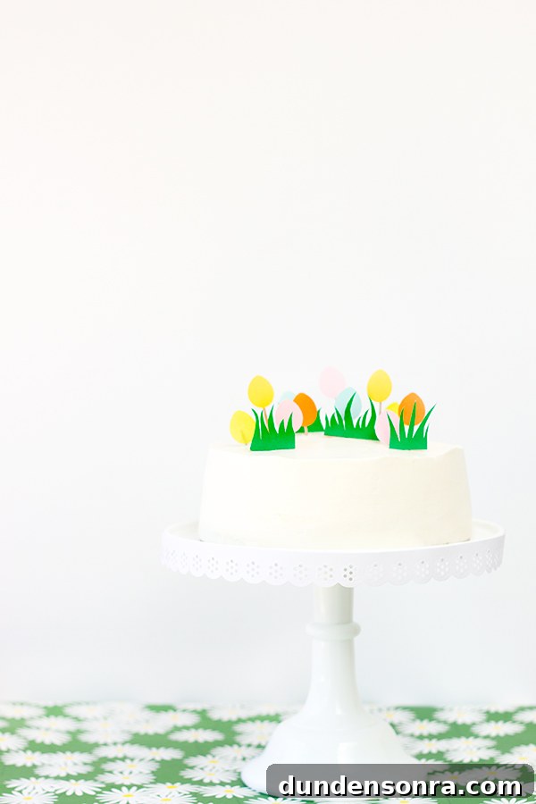 DIY Easter Egg Hunt Cake