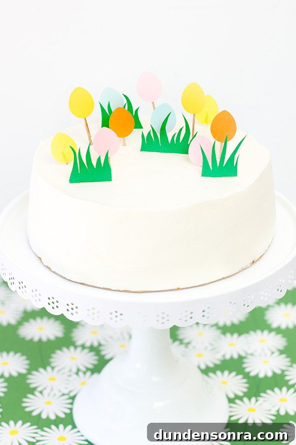 DIY Easter Egg Hunt Cake