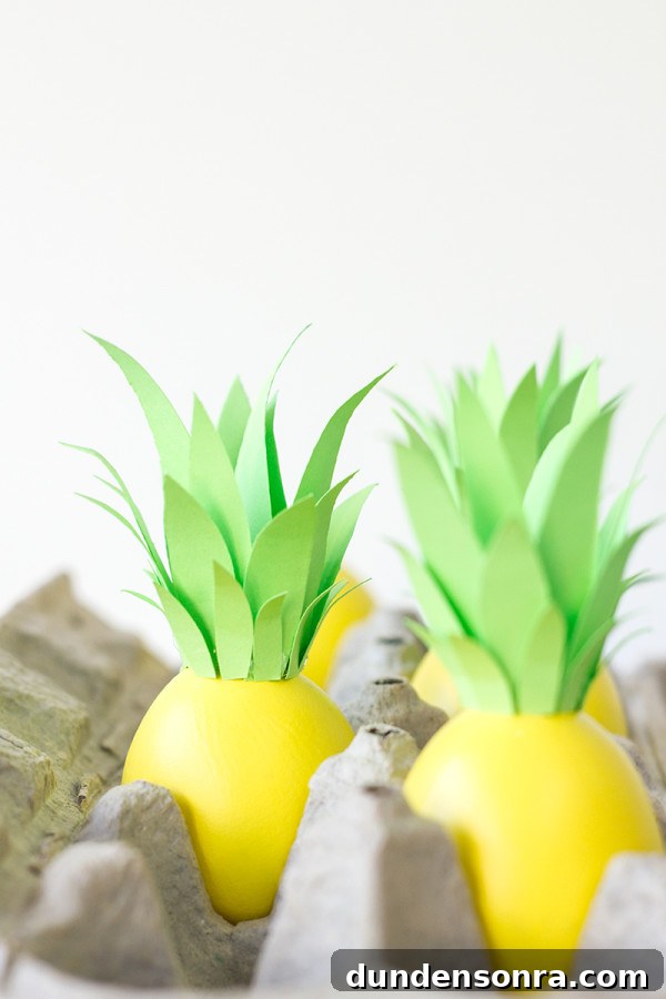 DIY Pineapple Easter Egg Decorating Ideas for Spring 11 DIY Pineapple Easter Eggs