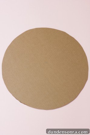 Giant Cardboard Donut DIY