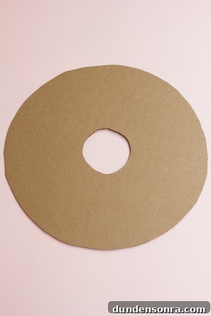 Giant Cardboard Donut DIY