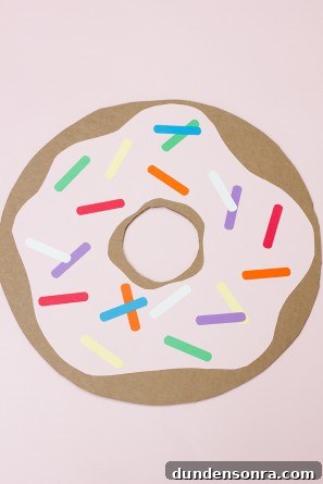 Giant Cardboard Donut DIY