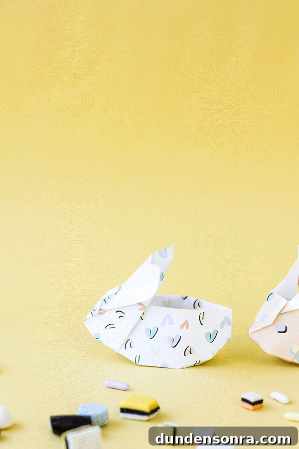DIY Origami Easter Bunnies (Free Printable!)