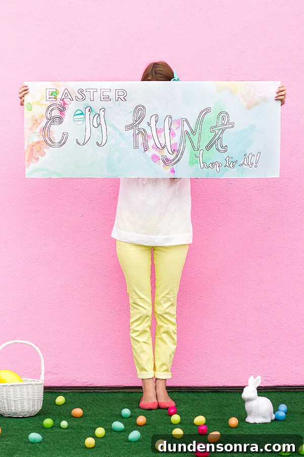 Printable Easter Egg Hunt Banner Template — Free Download 2 Free Printable Easter Egg Hunt Banner