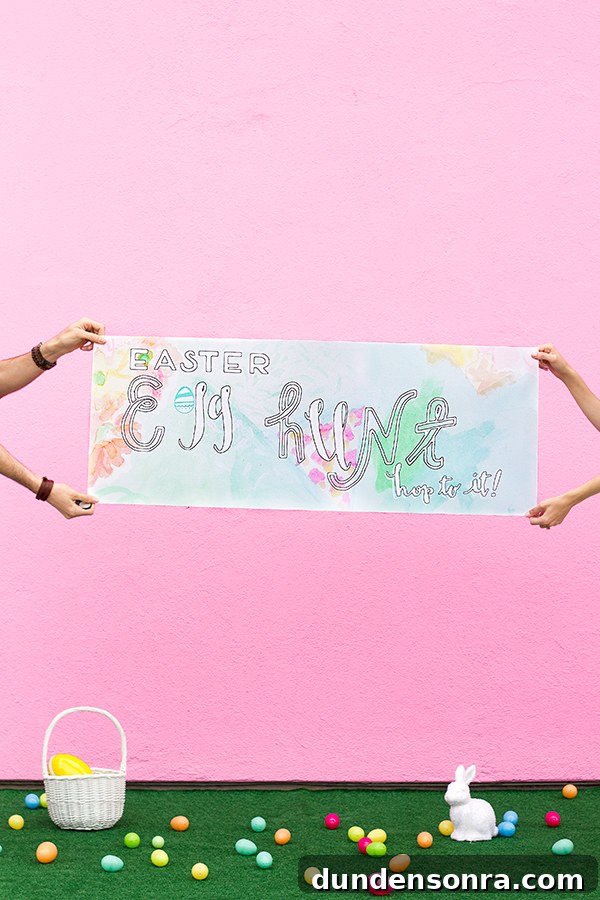 Printable Easter Egg Hunt Banner Template — Free Download 4 Free Printable Easter Egg Hunt Banner