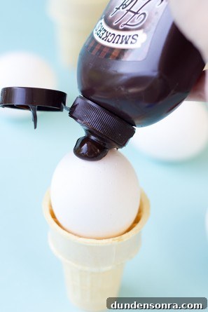 DIY Ice Cream Cone Easter Eggs