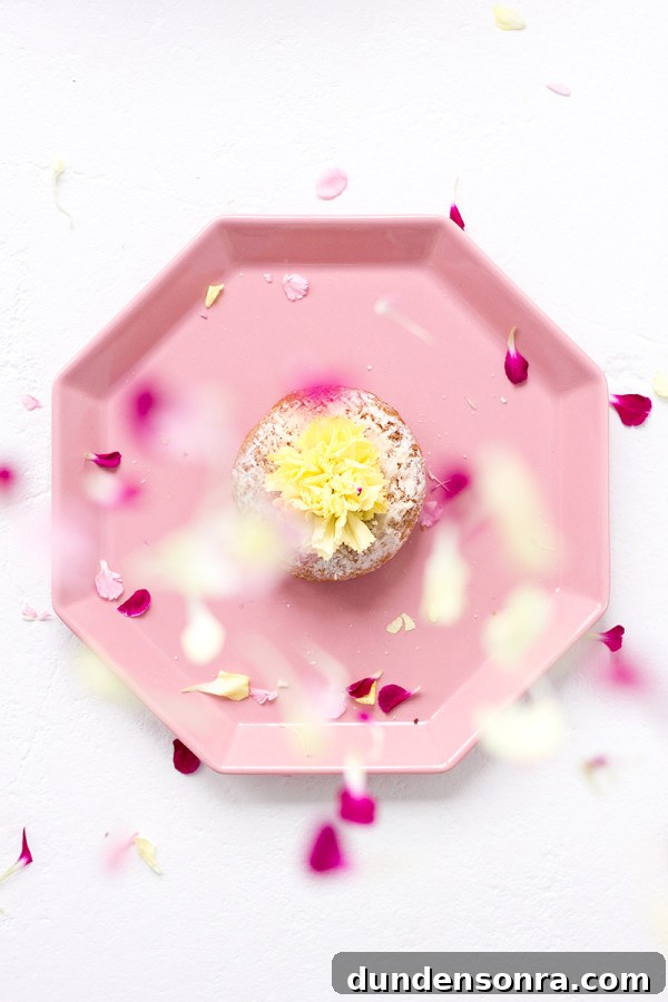 Edible Flower Donuts