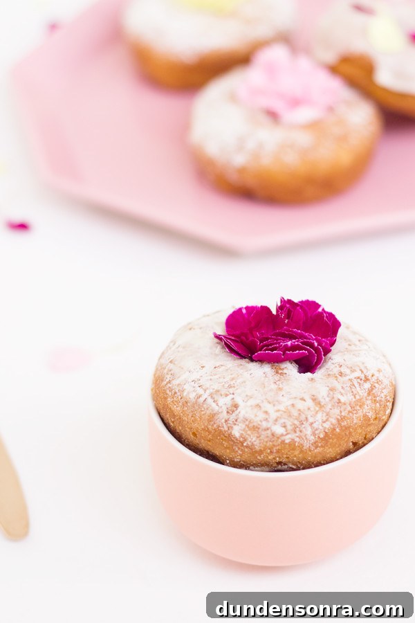 Edible Flower Donuts