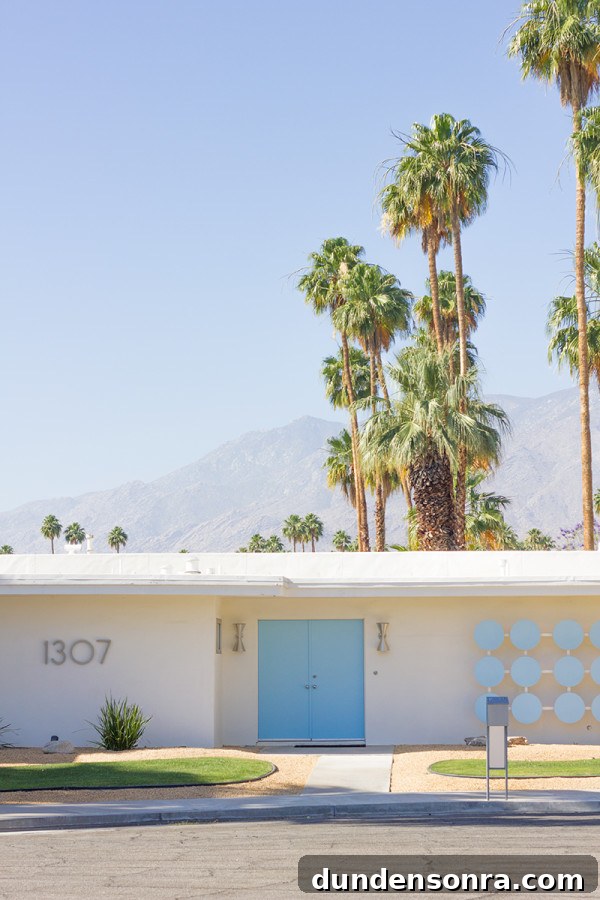 Colorful Couples' Getaway at The Saguaro Hotel — Palm Springs Escape 13 Blue Door