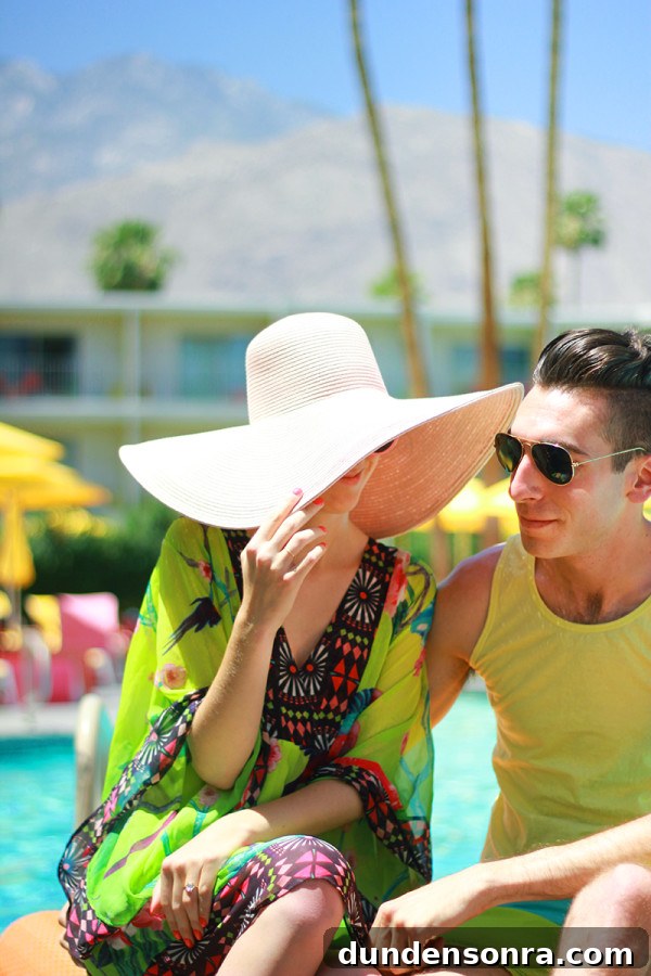 Colorful Couples' Getaway at The Saguaro Hotel — Palm Springs Escape 17 Poolside
