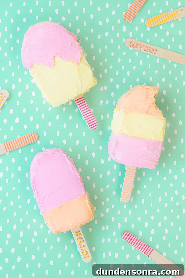 No-Bake Popsicle Cake Recipes: Refreshing Summer Desserts 2 Popsicle Cakes