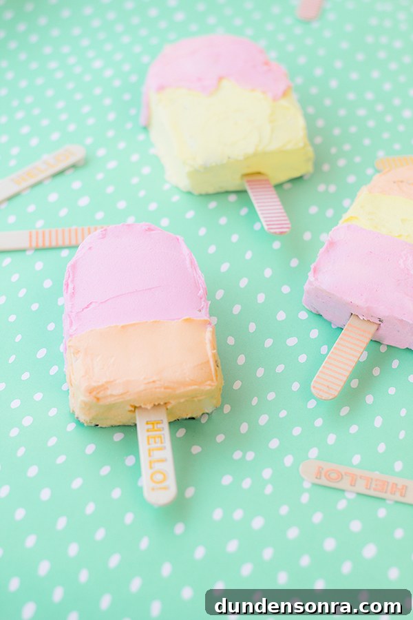 No-Bake Popsicle Cake Recipes: Refreshing Summer Desserts 3 Summer Popsicle Cakes