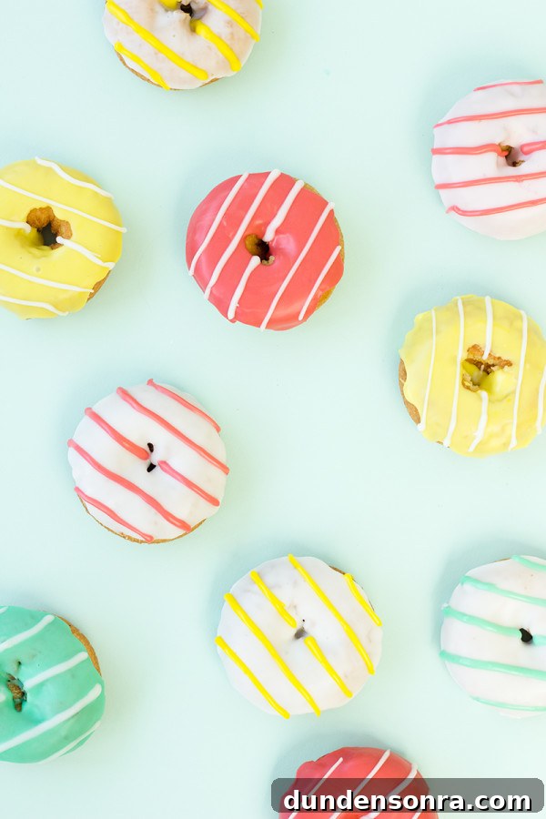Striped Donuts: Delicious Glazed and Chocolate Layer Ideas 2 Striped Donuts