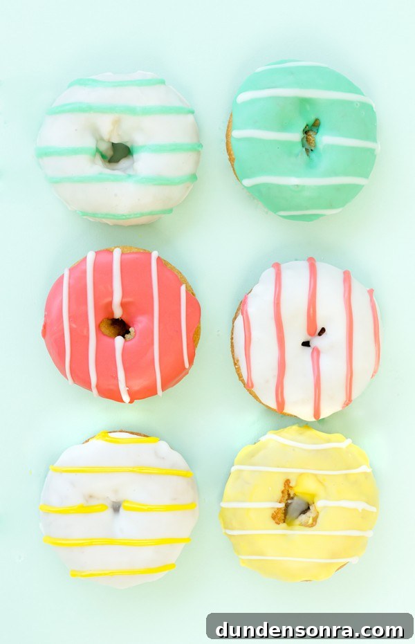 Striped Donuts: Delicious Glazed and Chocolate Layer Ideas 8 Striped Donuts