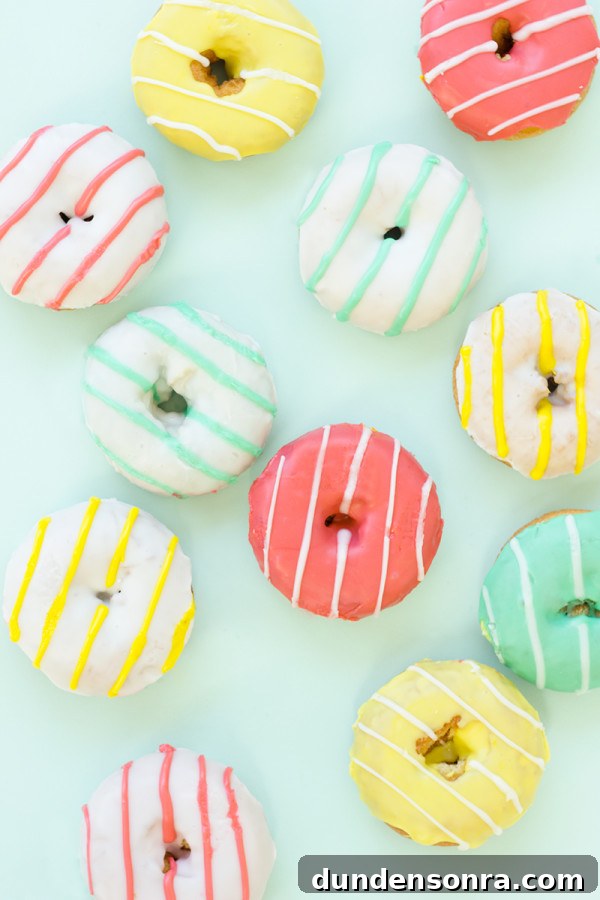 Striped Donuts: Delicious Glazed and Chocolate Layer Ideas 9 Striped Donuts