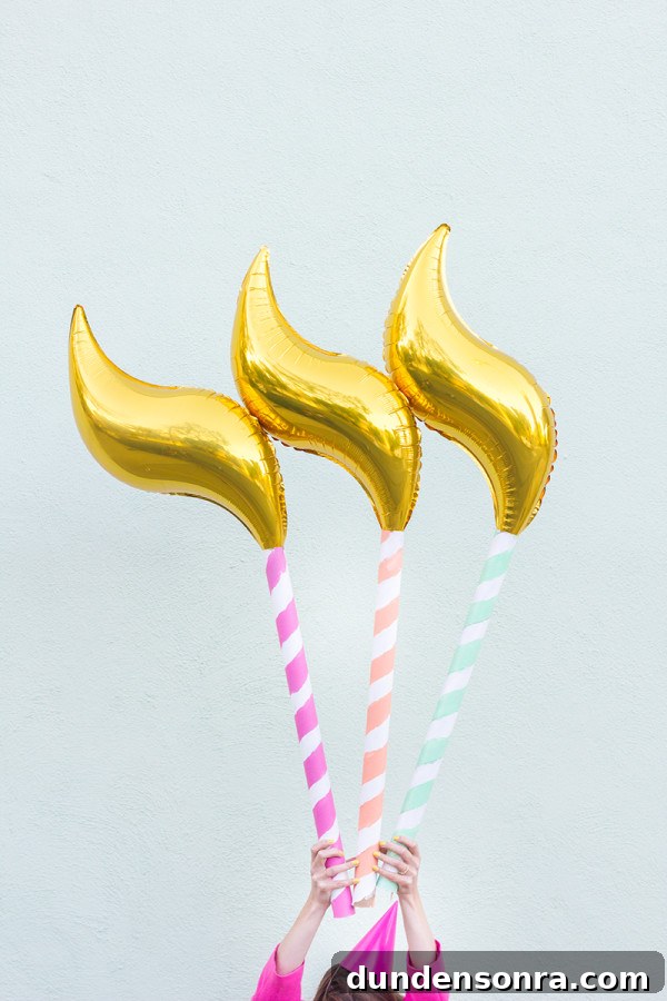 DIY Birthday Candle Balloons