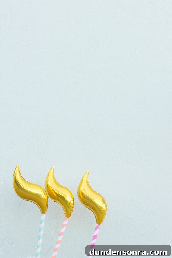 DIY Birthday Candle Balloons