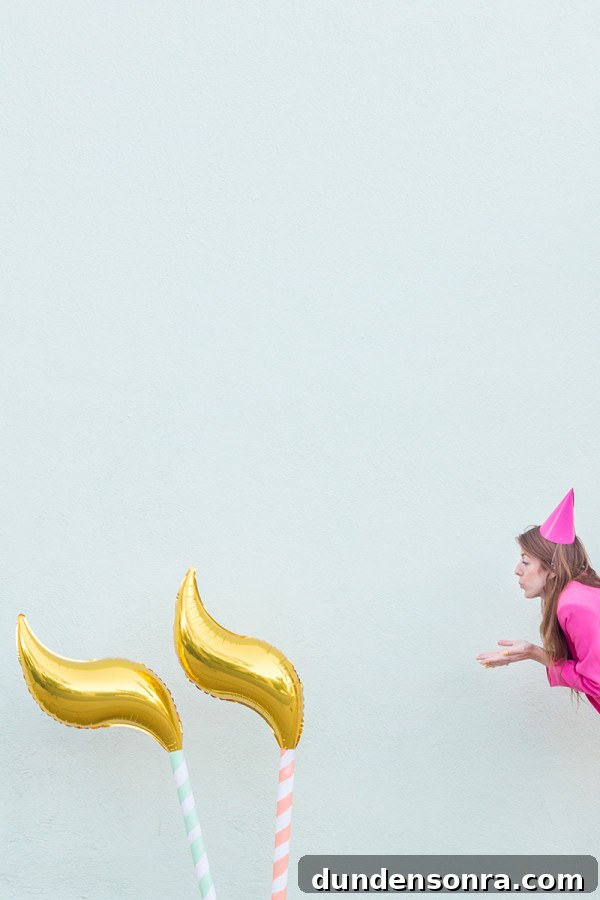 DIY Birthday Candle Balloons