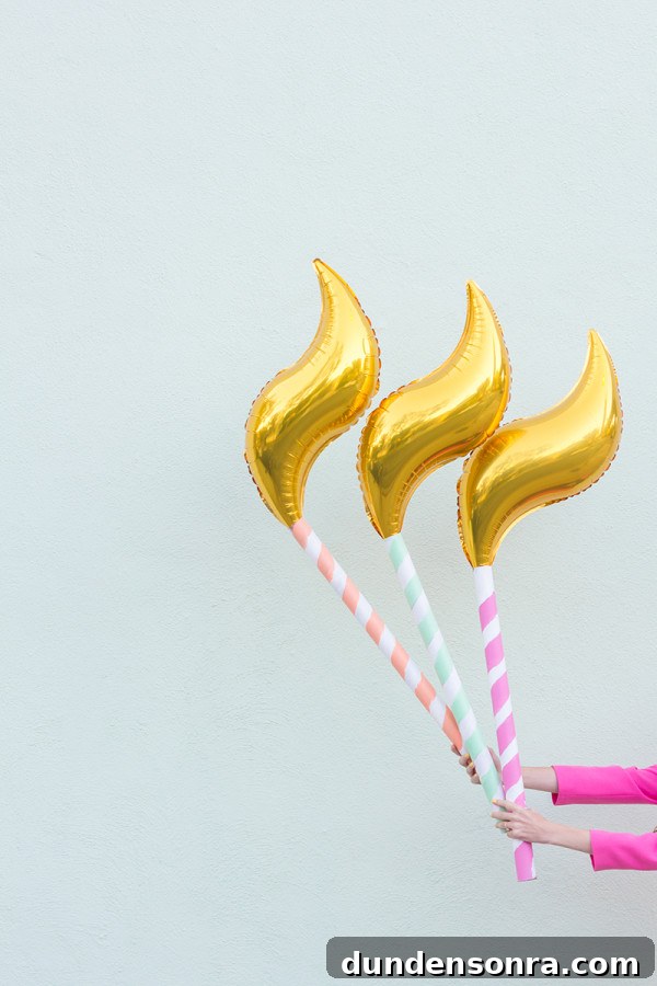 DIY Birthday Candle Balloons