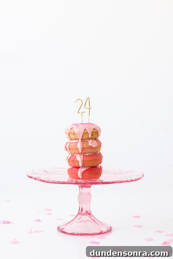 Ombre Donut Layer Cake Recipe: How to Make Stunning Donut Cakes 2 DIY Ombre Donut Layer Cake