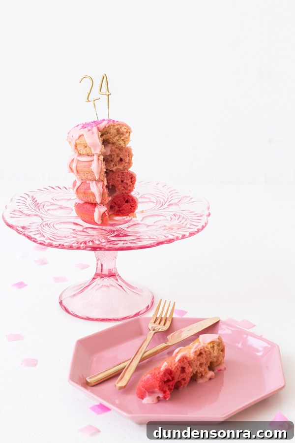 Ombre Donut Layer Cake Recipe: How to Make Stunning Donut Cakes 6 DIY Ombre Donut Layer Cake