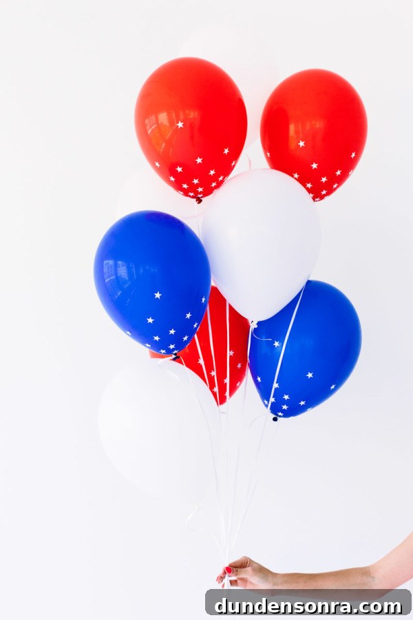 Patriotic Star Confetti Balloons: DIY Fourth of July Decor 2 DIY Star Spangled Confetti Balloons
