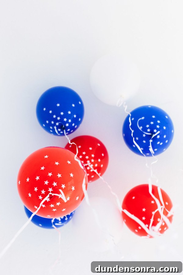 Patriotic Star Confetti Balloons: DIY Fourth of July Decor 3 DIY Star Spangled Confetti Balloons