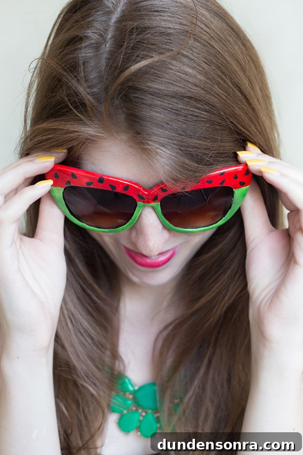 How to Make Watermelon Sunglasses: Fun DIY Summer Craft 2 DIY Watermelon Sunglasses