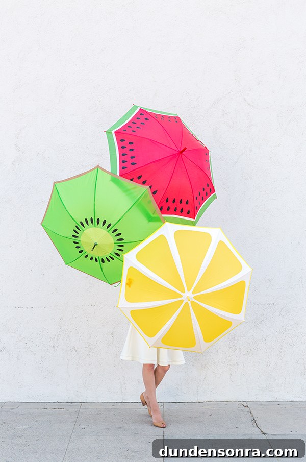 How to Make Colorful Fruit Slice Umbrellas for Drinks 2 DIY Fruit Slice Umbrellas