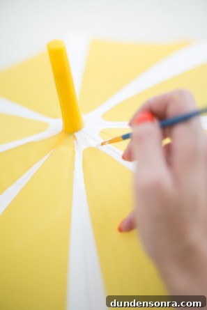 DIY Fruit Slice Umbrellas