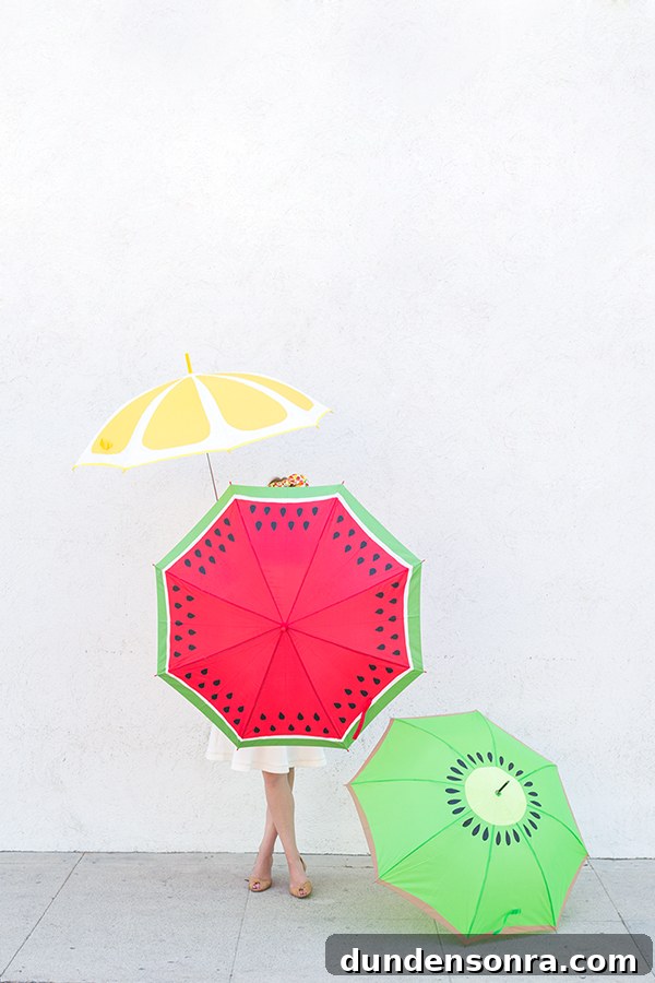 How to Make Colorful Fruit Slice Umbrellas for Drinks 25 DIY Fruit Slice Umbrellas