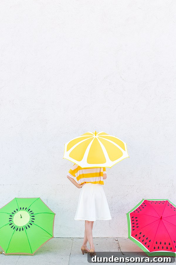 How to Make Colorful Fruit Slice Umbrellas for Drinks 26 DIY Fruit Slice Umbrellas