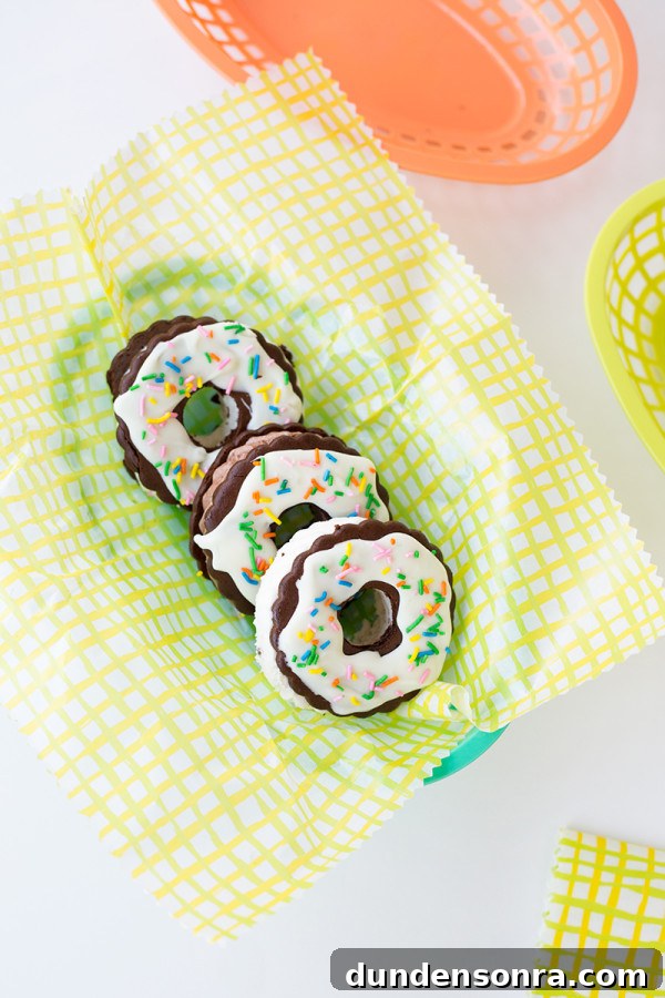 Ice Cream Sandwich Donuts: How to Make Frozen Donut Treats at Home 3 Ice Cream Sandwich Donuts