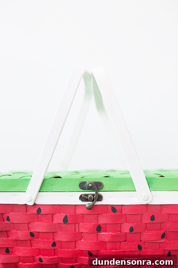 DIY Watermelon Picnic Basket