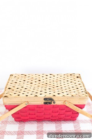 DIY Watermelon Picnic Basket