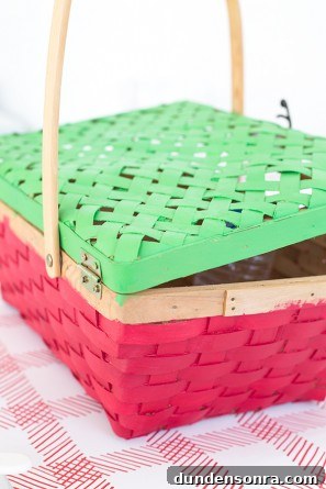 DIY Watermelon Picnic Basket