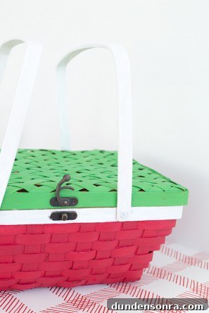 DIY Watermelon Picnic Basket