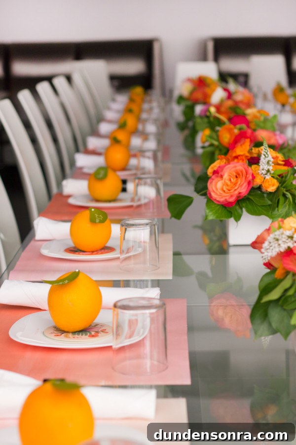 DIY Bridal Shower Planning: Step-by-Step Guide for Hosts 3 Oranges as Place Cards