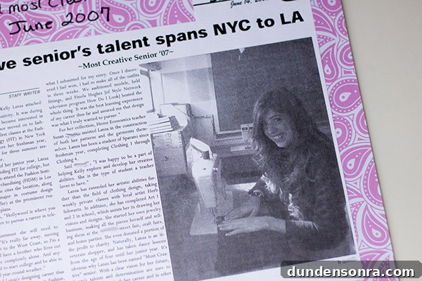 How I Built Studio DIY: My Personal Journey 9 A photo of someone sewing in a newspaper