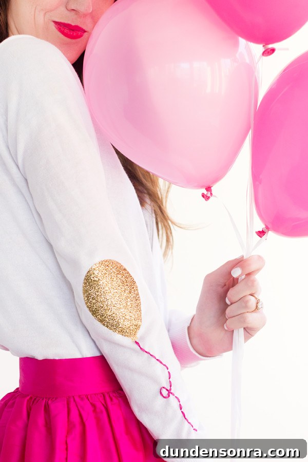 How to Make Balloon Elbow Patches for Jackets and Shirts 2 DIY Balloon Elbow Patches