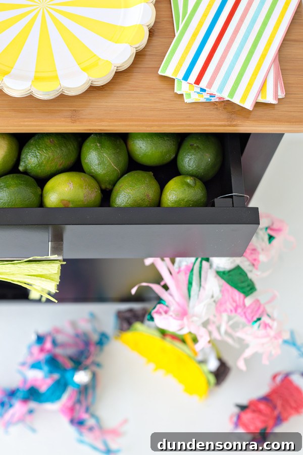 DIY Taco Party Cart