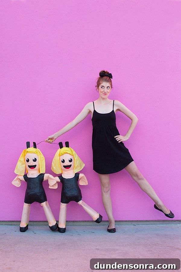 DIY Dancing Girls Emoji Piñata