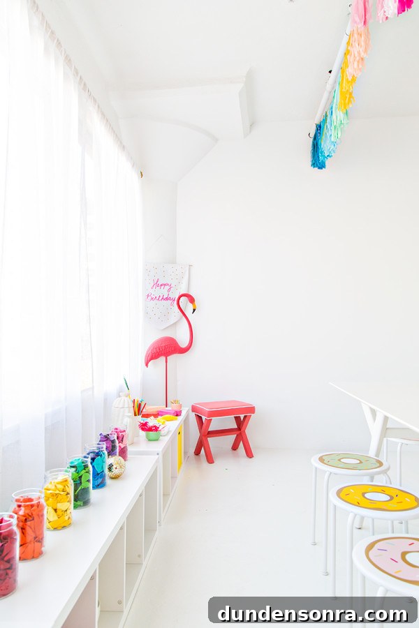 Studio DIY HQ Reveal: Inside the Ultimate Crafting Workspace 14 Balloon Bar