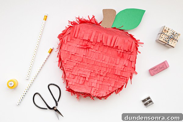 How to Make a DIY Apple Piñata for Parties and Fall Events 3 DIY Apple Piñata