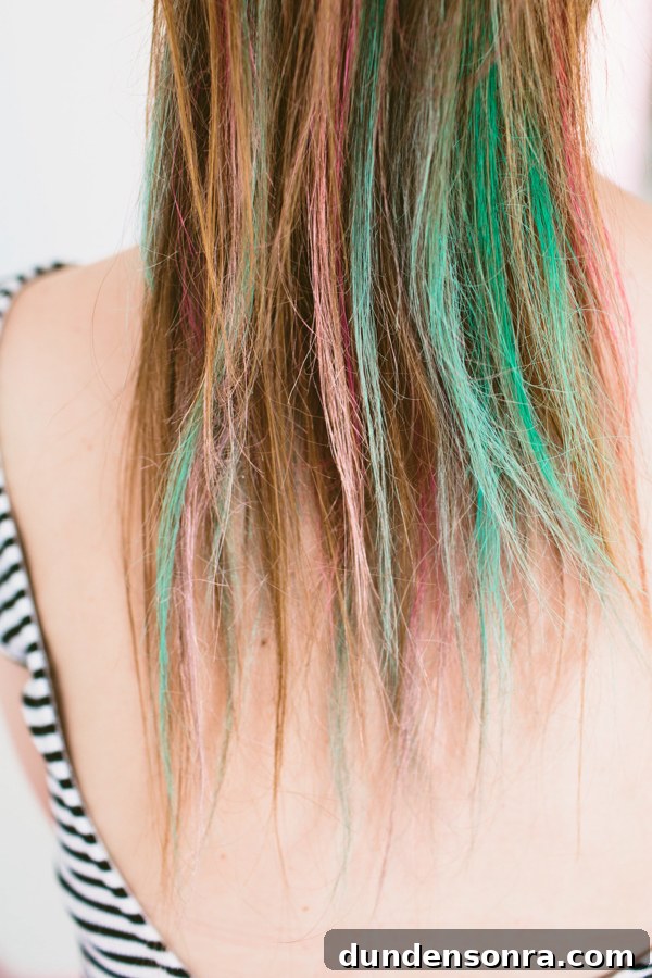 Party Hair Ideas for Brunettes: Hair Chalk Tips + Fishtail Top Knot 12 How-to: Hair Chalk for Brunettes