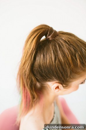 DIY Colorful Fishtail Braid with Hair Chalk